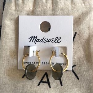 NWT Madewell Mini Hoop Earrings with Jewelry Bag